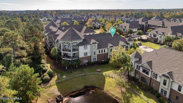 drone / aerial view with a residential view