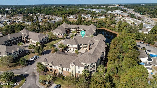 drone / aerial view with a residential view