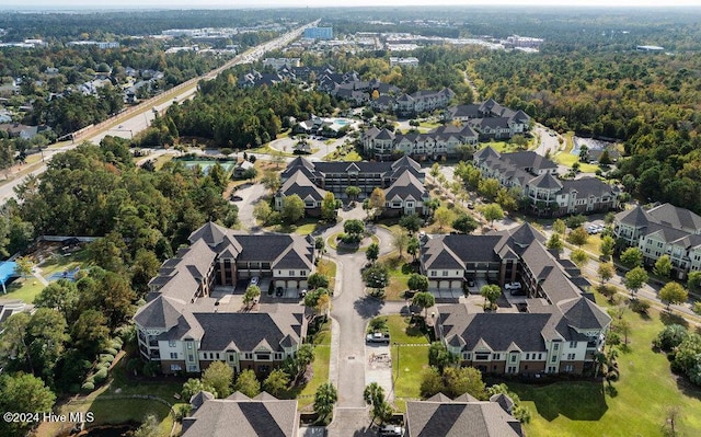 drone / aerial view featuring a residential view