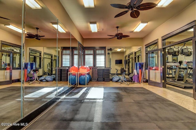 view of exercise room