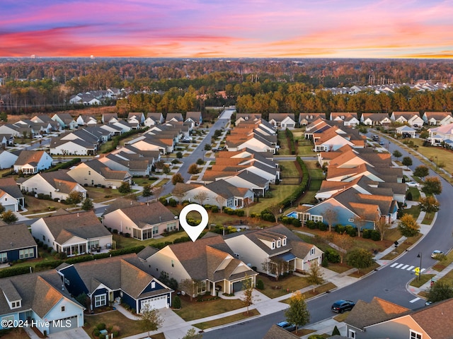 4104 Passerine Ave, Wilmington, NC 28412 - aerial view at dusk of a residential view