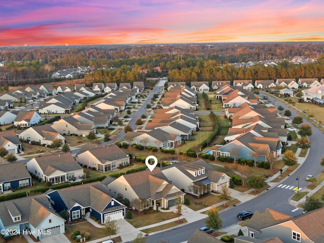 4104 Passerine Ave, Wilmington, NC 28412 - aerial view at dusk with a residential view