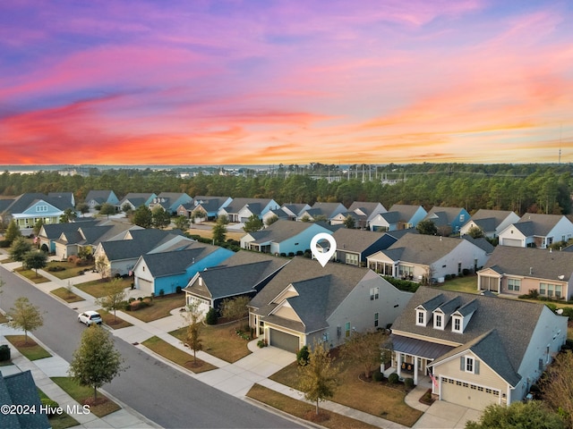 4104 Passerine Ave, Wilmington, NC 28412 - aerial view at dusk of a residential view