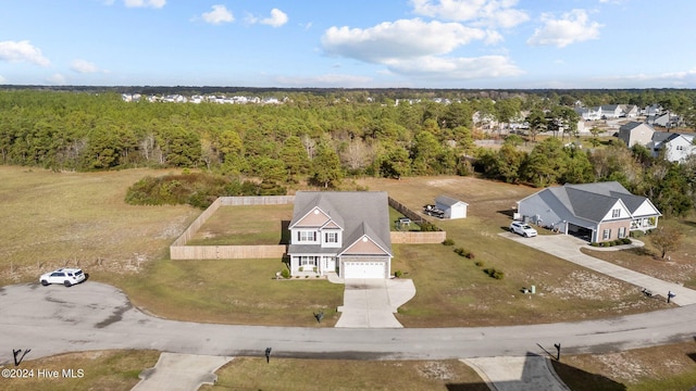 birds eye view of property