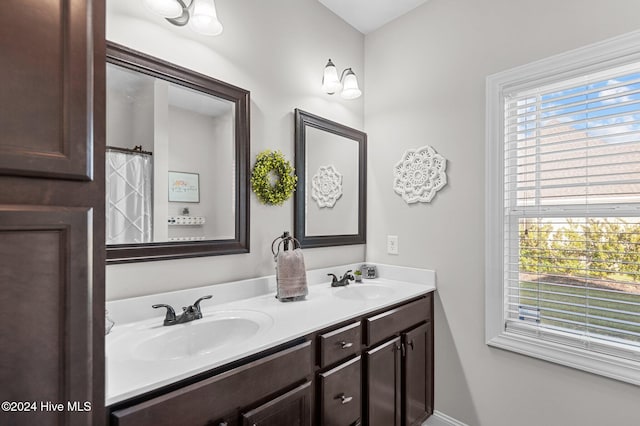 bathroom featuring vanity