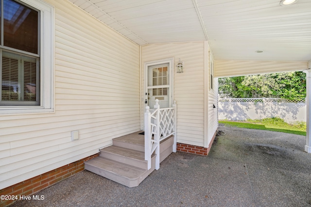 view of entrance to property