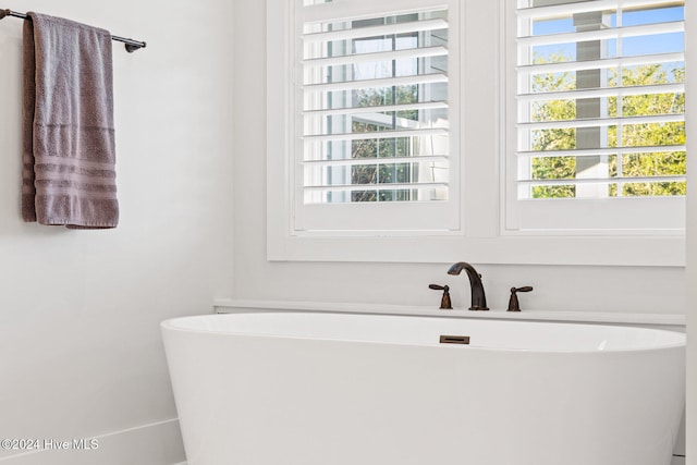 bathroom featuring a bathing tub