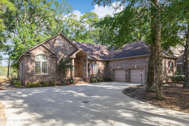 view of front of house featuring a garage