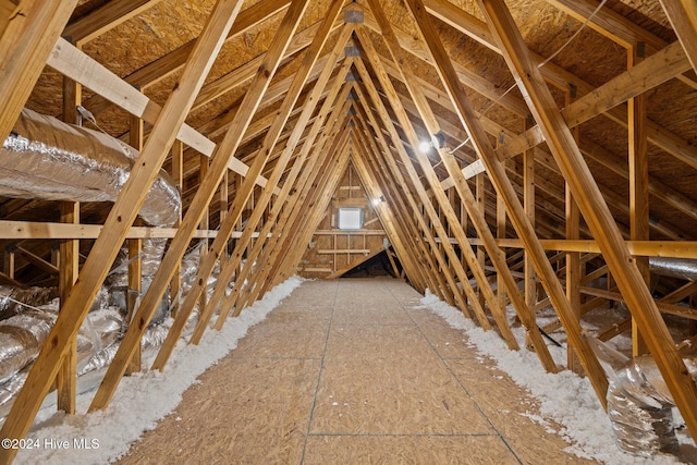 view of attic