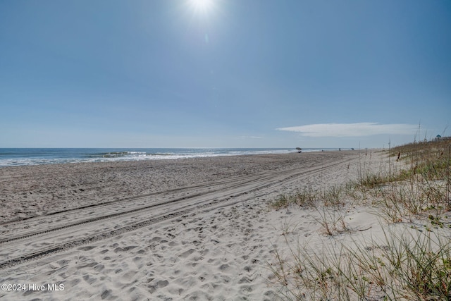 property view of water with a view of the beach