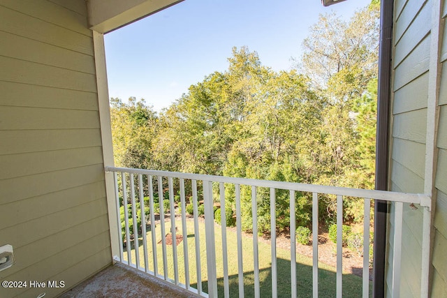 view of balcony