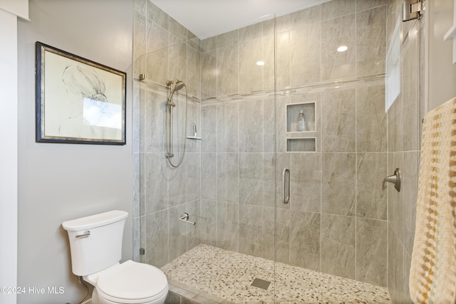 304 Birmingham Ave Unit 2, Carolina Beach, NC 28428 - full bathroom featuring toilet and a shower stall