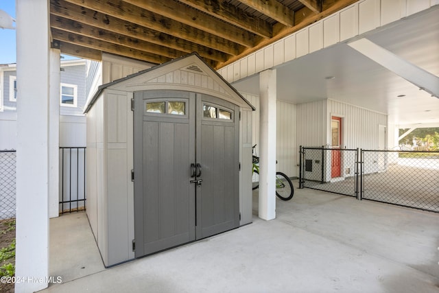 view of outbuilding