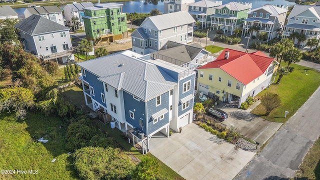 304 Birmingham Ave Unit 2, Carolina Beach, NC 28428 - aerial perspective of suburban area with a large body of water