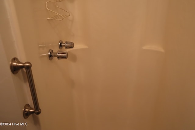 interior details featuring walk in shower