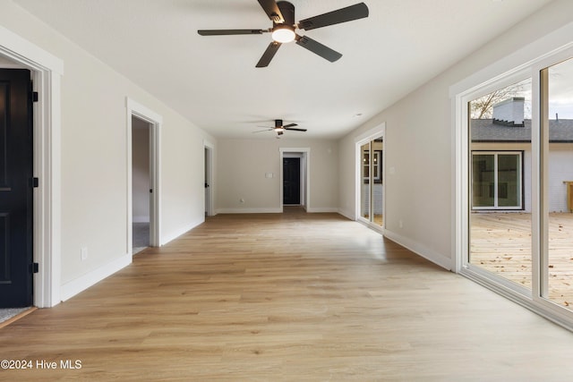 interior space featuring light wood-type flooring