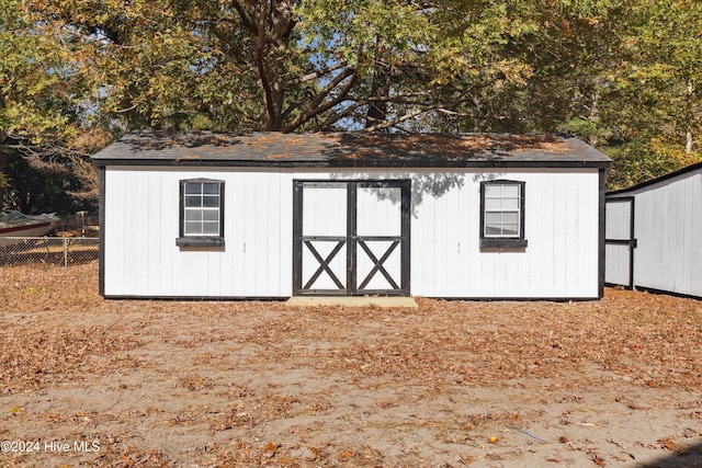 view of outdoor structure