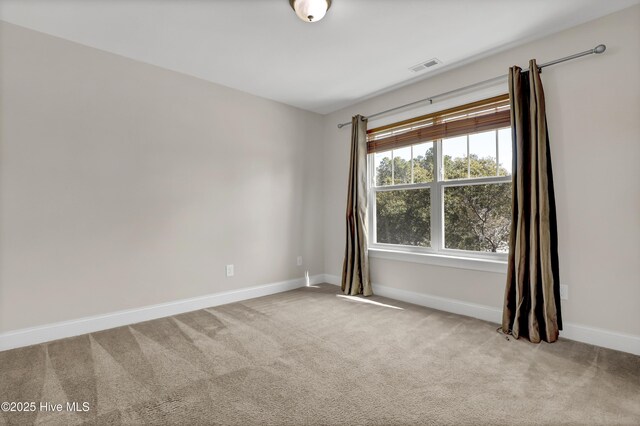 bedroom with light carpet