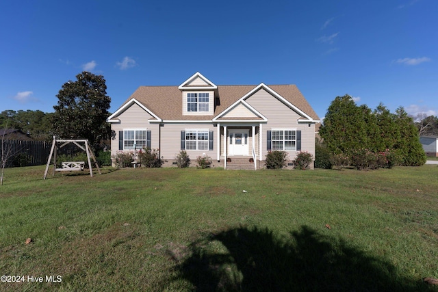 craftsman-style home with a front yard