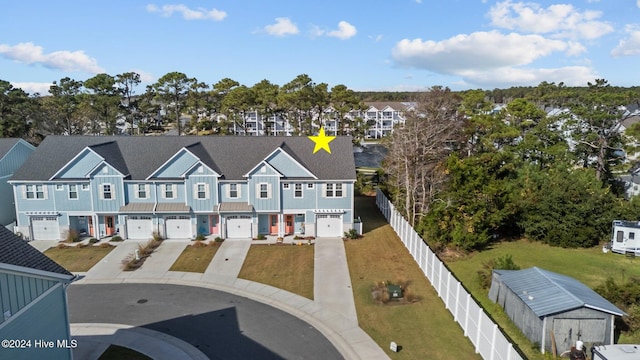 birds eye view of property