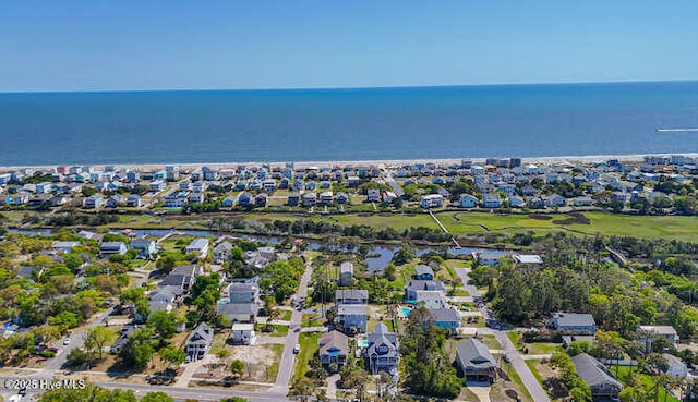 3207 E Oak Island Dr, Oak Island, NC 28465 - aerial view of residential area with a large body of water