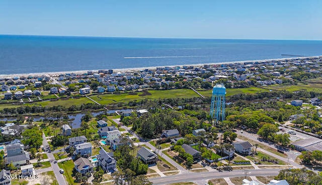 3207 E Oak Island Dr, Oak Island, NC 28465 - aerial view of residential area with a large body of water