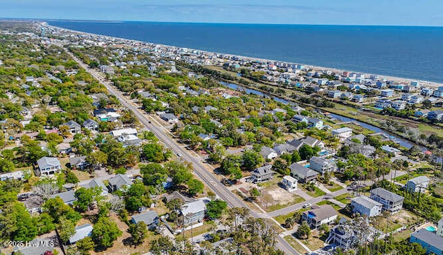 3207 E Oak Island Dr, Oak Island, NC 28465 - aerial view of residential area with a large body of water