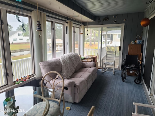 sunroom featuring a healthy amount of sunlight