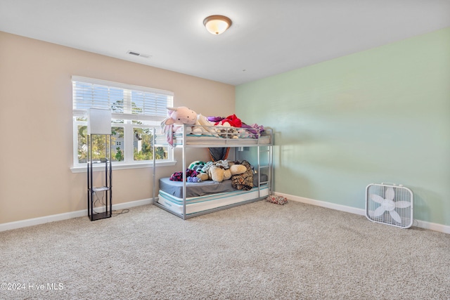 bedroom with carpet