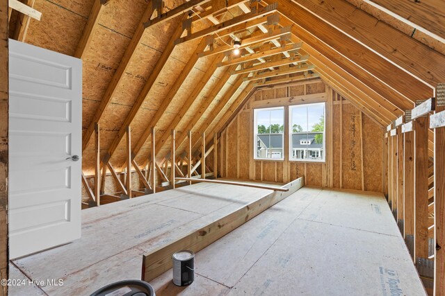 view of attic