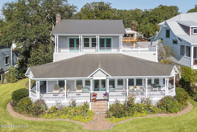 view of front facade with covered porch