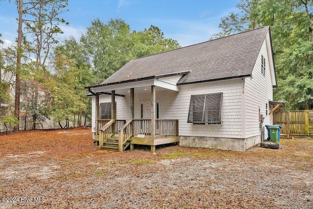 view of front of home