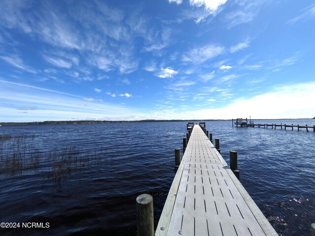 117 Longwood Dr, Stella, NC 28582 - dock featuring a water view