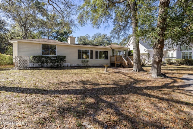 view of ranch-style home