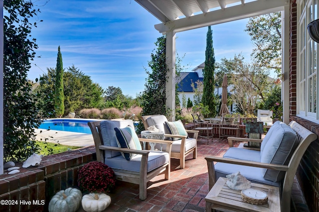 view of patio / terrace featuring outdoor lounge area