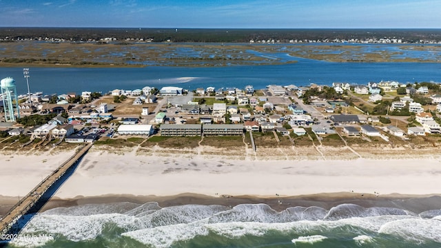 714 Ocean Blvd, Topsail Beach, NC 28445 - aerial view of residential area with expansive coastline