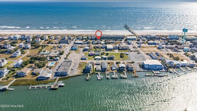 714 Ocean Blvd, Topsail Beach, NC 28445 - drone / aerial view of unending shoreline