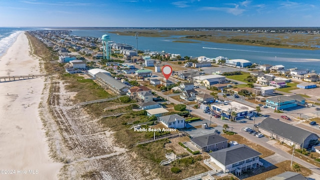 714 Ocean Blvd, Topsail Beach, NC 28445 - aerial view of expansive beach