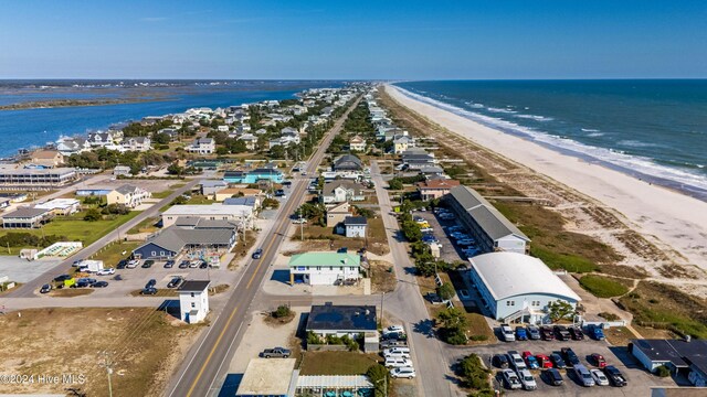 714 Ocean Blvd, Topsail Beach, NC 28445 - bird's eye view of unending shoreline
