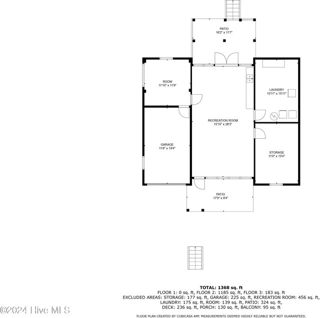 714 Ocean Blvd, Topsail Beach, NC 28445 - property floor plan