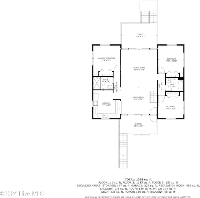 714 Ocean Blvd, Topsail Beach, NC 28445 - home floor plan