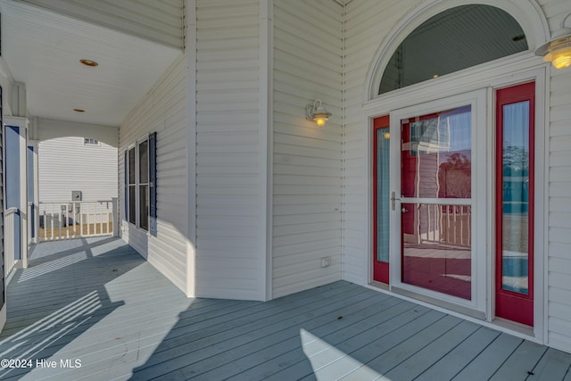 balcony with covered porch