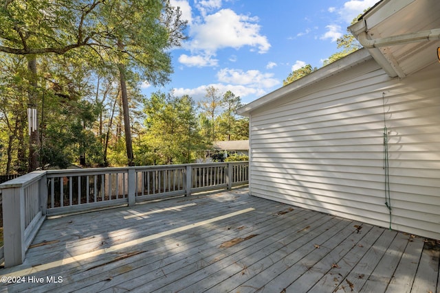 view of wooden terrace