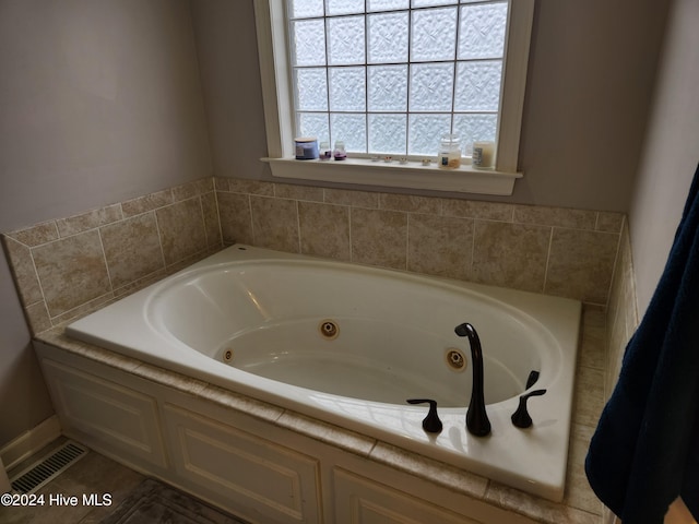 bathroom with a bathtub