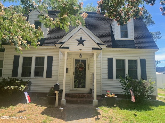 view of cape cod-style house