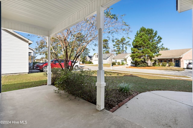 view of patio with covered porch