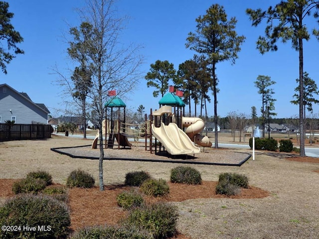 view of jungle gym