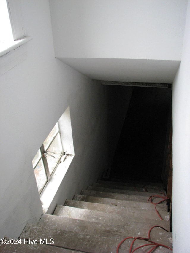 view of stairway