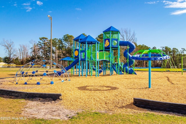 view of jungle gym