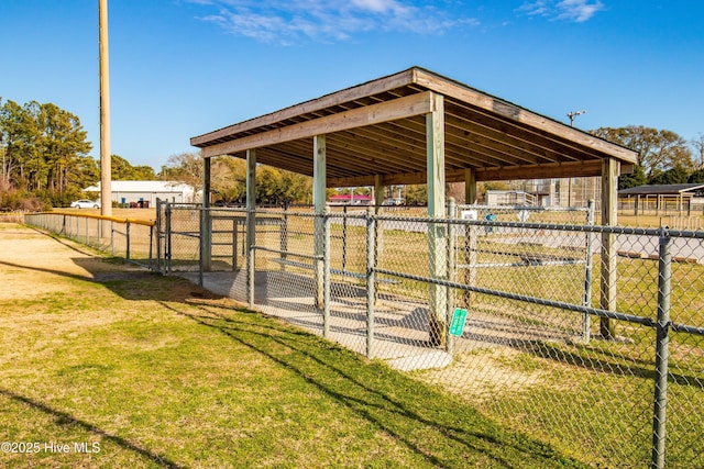 view of horse barn